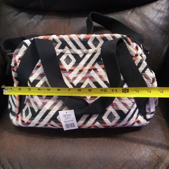 Journeys Aztec tribal southwestern navajo duffel overnight bag handbag 15"×10" - Picture 8 of 10